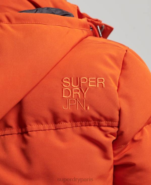 Superdry Hommes doudoune à capuche everest D64Z1122 vêtements orange