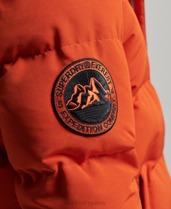 Superdry Hommes doudoune à capuche everest D64Z1122 vêtements orange
