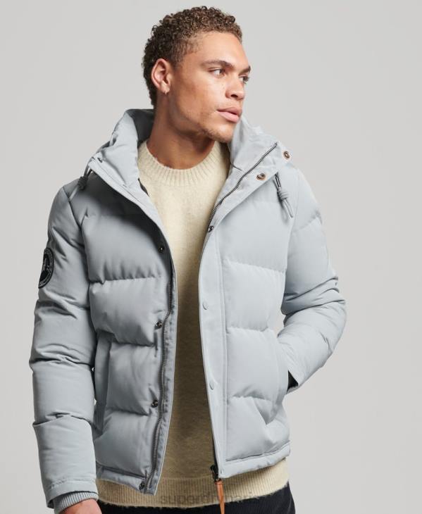 Superdry Hommes doudoune à capuche everest D64Z1158 vêtements bleu clair