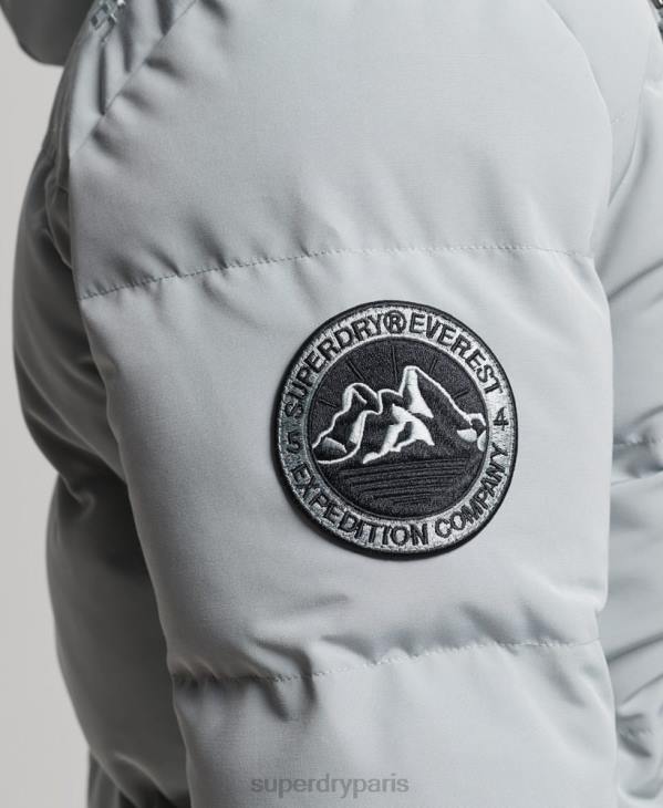 Superdry Hommes doudoune à capuche everest D64Z1158 vêtements bleu clair