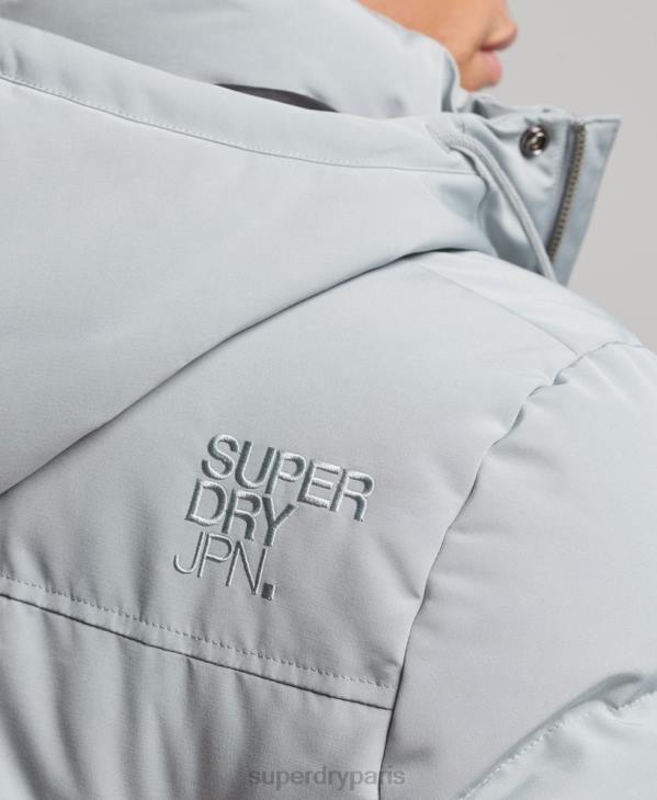 Superdry Hommes doudoune à capuche everest D64Z1158 vêtements bleu clair