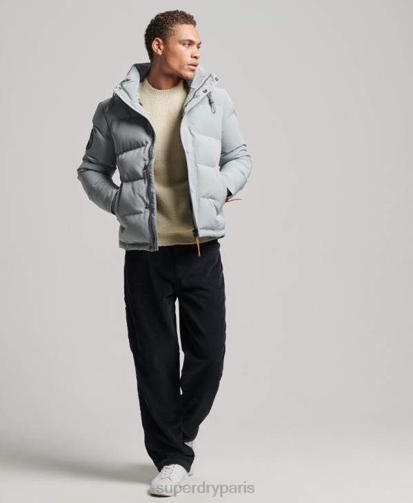 Superdry Hommes doudoune à capuche everest D64Z1158 vêtements bleu clair