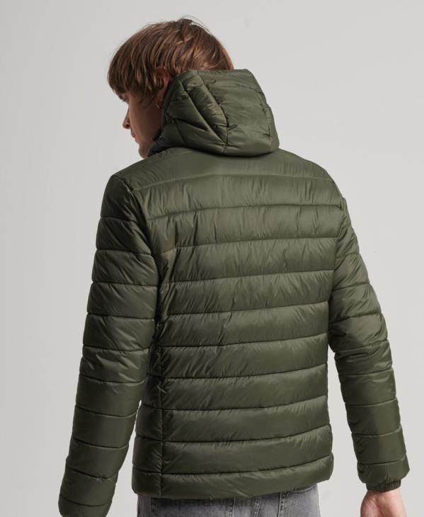 Superdry Hommes doudoune classique à capuche D64Z1016 vêtements kaki