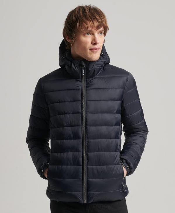 Superdry Hommes doudoune classique à capuche D64Z1068 vêtements marine