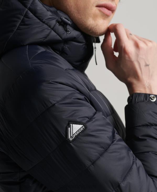 Superdry Hommes doudoune classique à capuche D64Z1068 vêtements marine