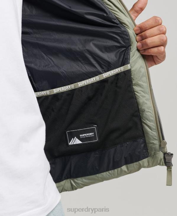 Superdry Hommes doudoune classique à capuche D64Z1070 vêtements kaki
