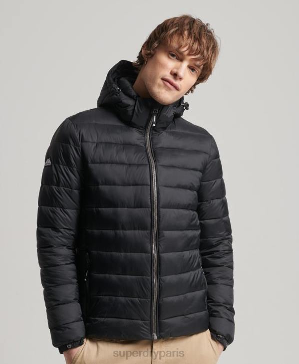 Superdry Hommes doudoune classique à capuche D64Z1087 vêtements noir
