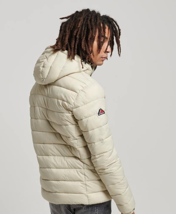 Superdry Hommes doudoune classique à capuche D64Z985 vêtements beige