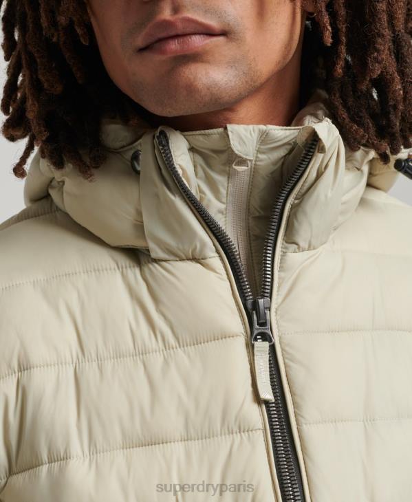 Superdry Hommes doudoune classique à capuche D64Z985 vêtements beige
