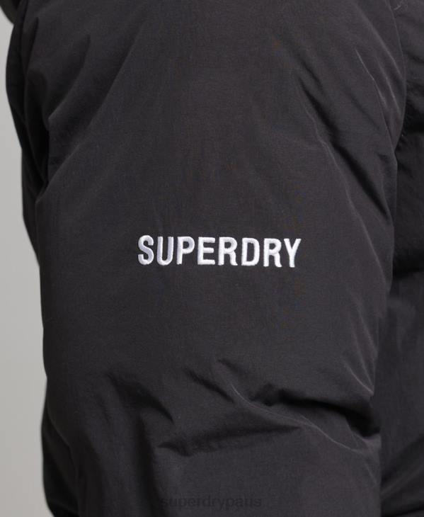Superdry Hommes doudoune courte à coupe carrée D64Z4535 vêtements noir