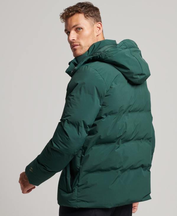 Superdry Hommes doudoune courte à coupe carrée D64Z5381 vêtements vert