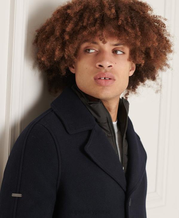 Superdry Hommes doudoune courte studios D64Z1036 vêtements marine