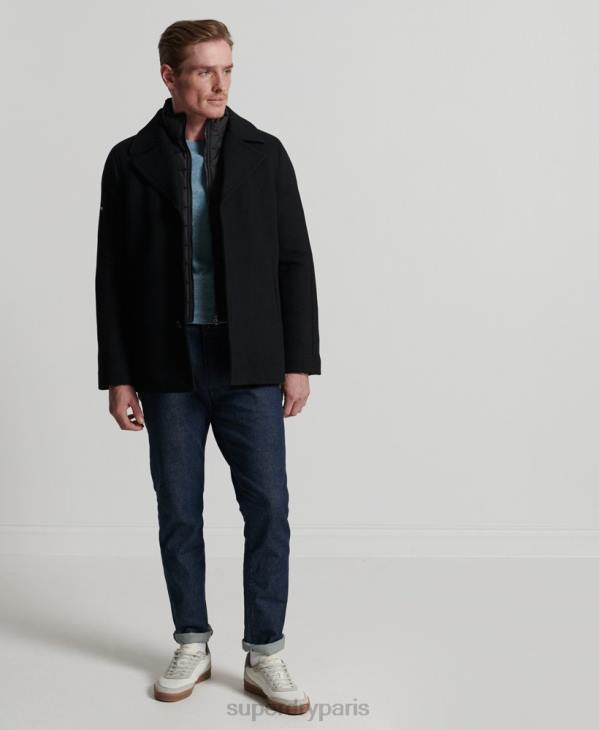 Superdry Hommes doudoune courte studios D64Z1145 vêtements noir