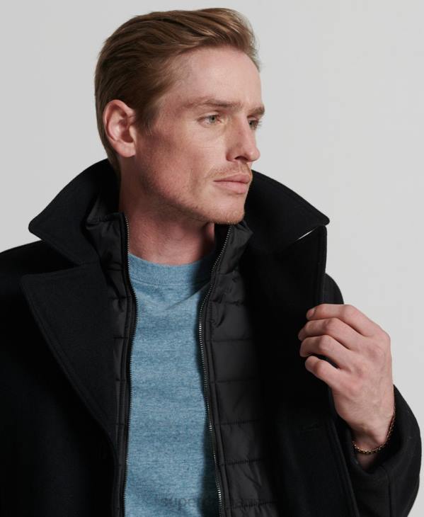 Superdry Hommes doudoune courte studios D64Z1145 vêtements noir