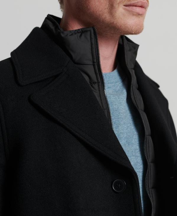 Superdry Hommes doudoune courte studios D64Z1145 vêtements noir