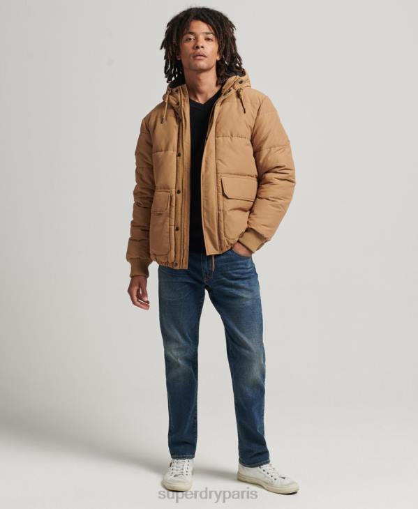 Superdry Hommes doudoune de montagne D64Z4467 vêtements brun