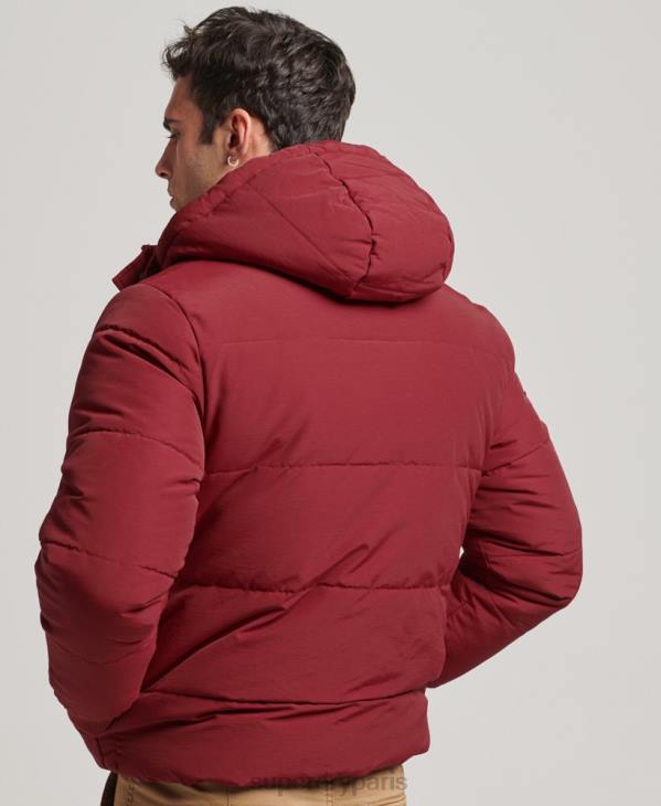 Superdry Hommes doudoune de montagne D64Z4496 vêtements rouge