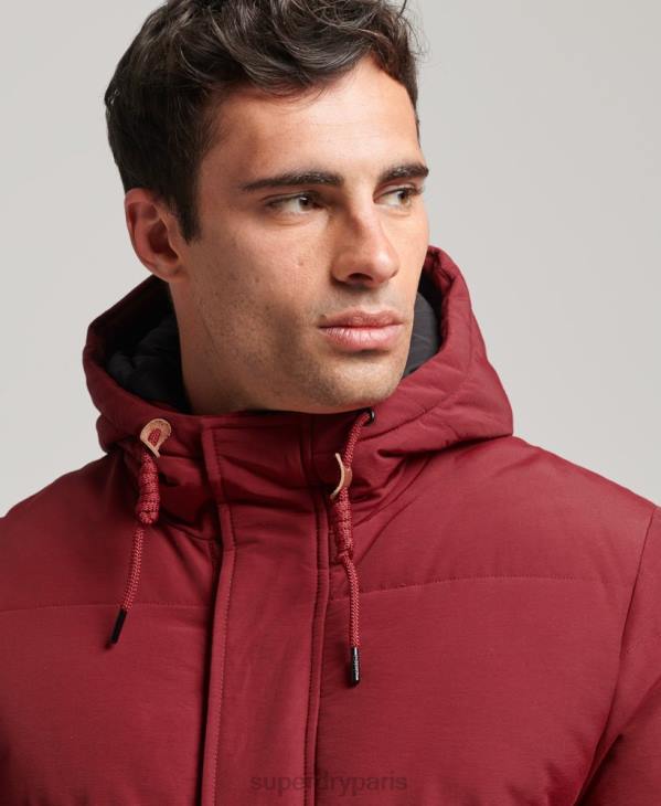 Superdry Hommes doudoune de montagne D64Z4496 vêtements rouge