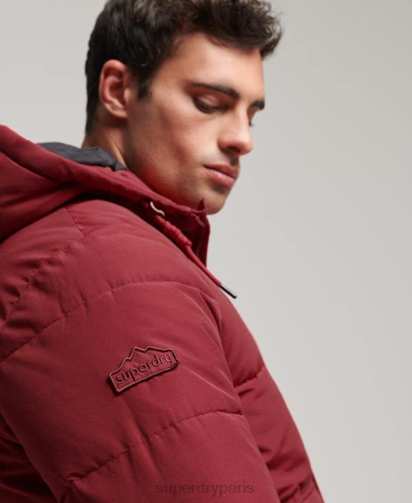 Superdry Hommes doudoune de montagne D64Z4496 vêtements rouge
