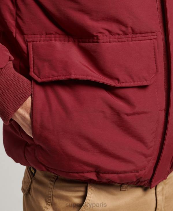 Superdry Hommes doudoune de montagne D64Z4496 vêtements rouge