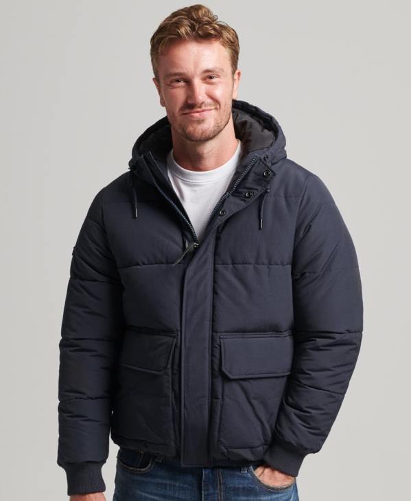 Superdry Hommes doudoune de montagne D64Z4559 vêtements marine