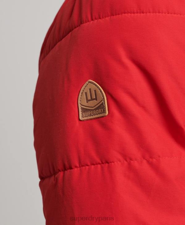 Superdry Hommes doudoune de montagne D64Z4685 vêtements rouge