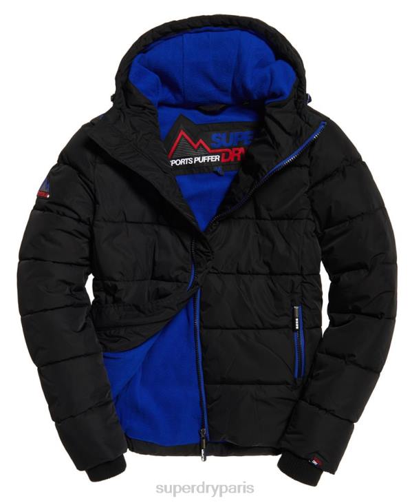 Superdry Hommes doudoune de sport D64Z1170 vêtements noir