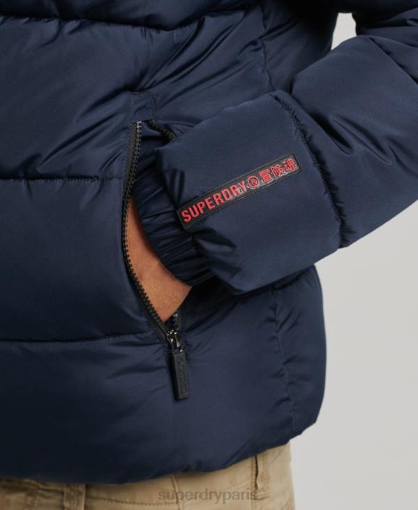 Superdry Hommes doudoune de sport D64Z4462 vêtements marine