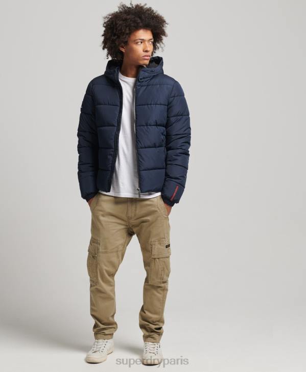 Superdry Hommes doudoune de sport D64Z4462 vêtements marine