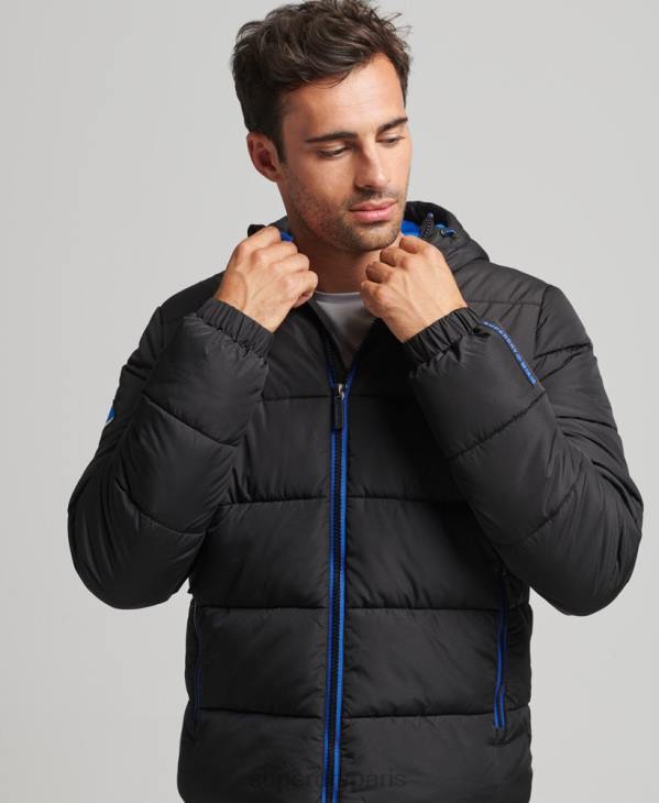 Superdry Hommes doudoune de sport D64Z4491 vêtements noir