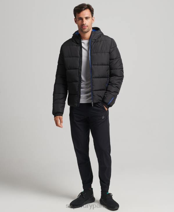 Superdry Hommes doudoune de sport D64Z4491 vêtements noir
