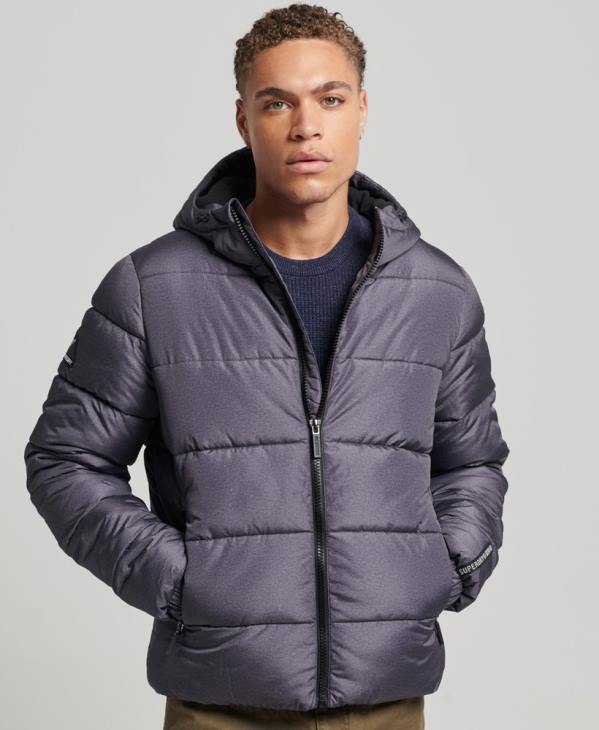 Superdry Hommes doudoune de sport D64Z4508 vêtements gris foncé