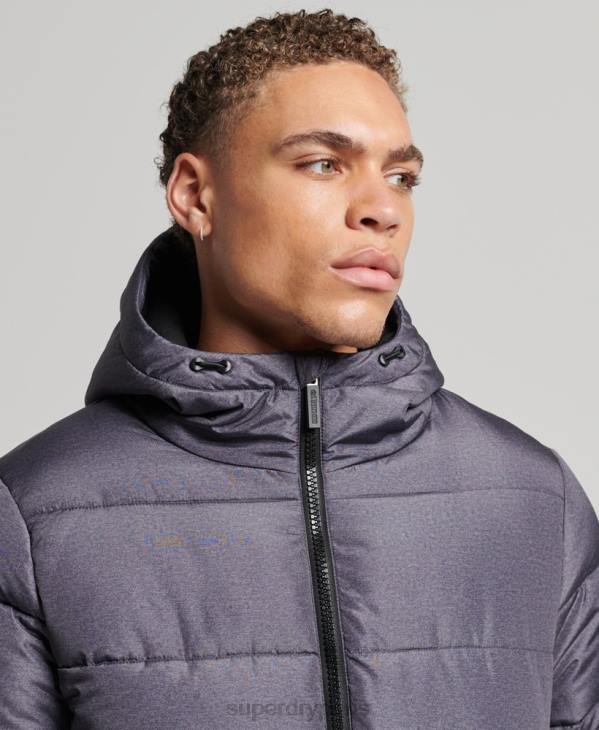 Superdry Hommes doudoune de sport D64Z4508 vêtements gris foncé