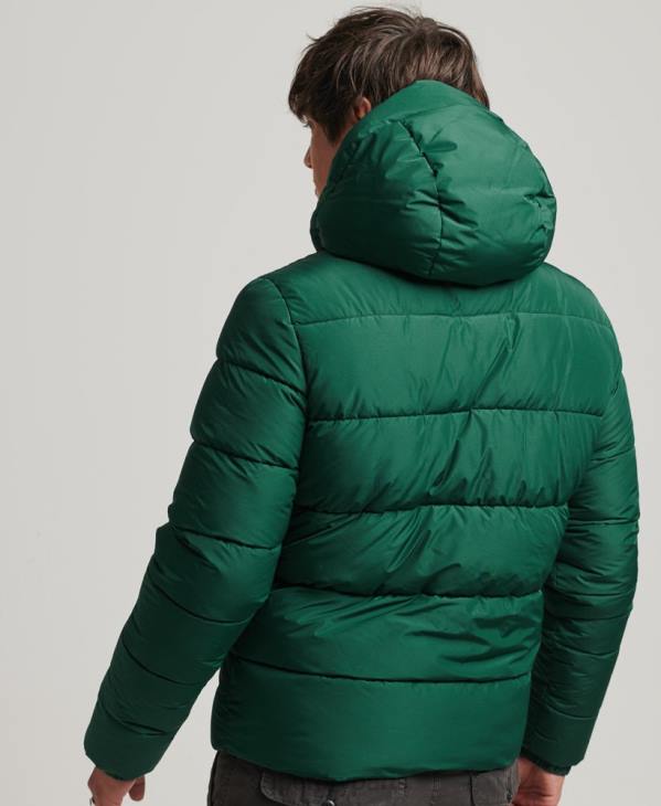 Superdry Hommes doudoune de sport à capuche D64Z1021 vêtements vert