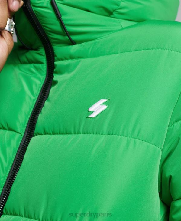 Superdry Hommes doudoune de sport à capuche D64Z1090 vêtements vert