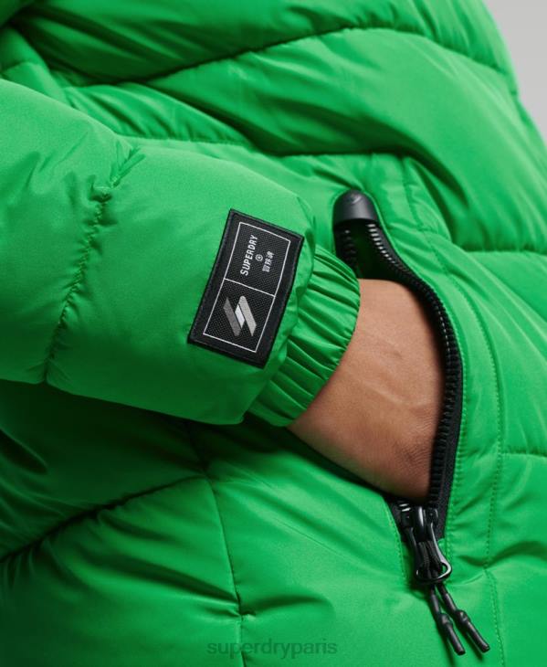 Superdry Hommes doudoune de sport à capuche D64Z1090 vêtements vert