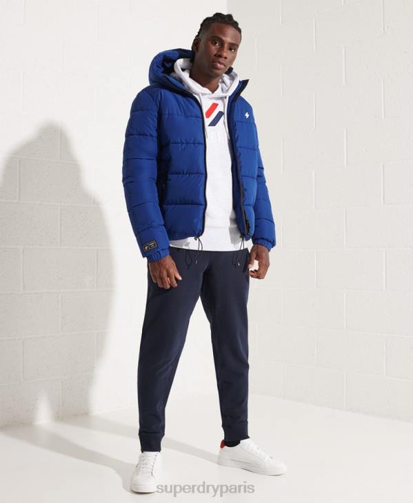 Superdry Hommes doudoune de sport à capuche D64Z1118 vêtements marine
