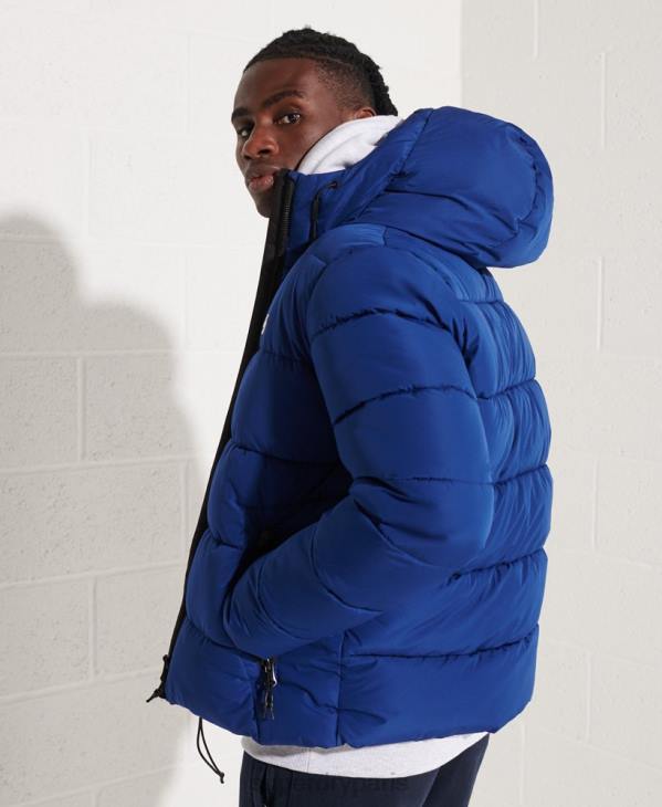 Superdry Hommes doudoune de sport à capuche D64Z1118 vêtements marine