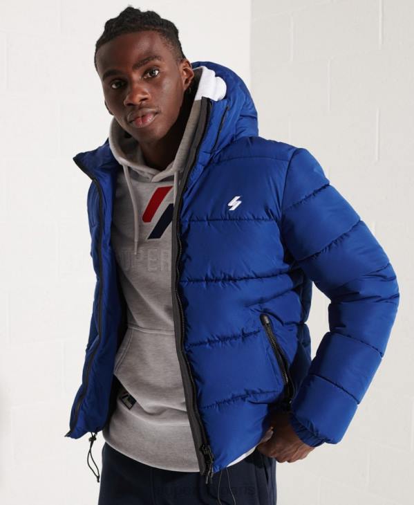 Superdry Hommes doudoune de sport à capuche D64Z1118 vêtements marine