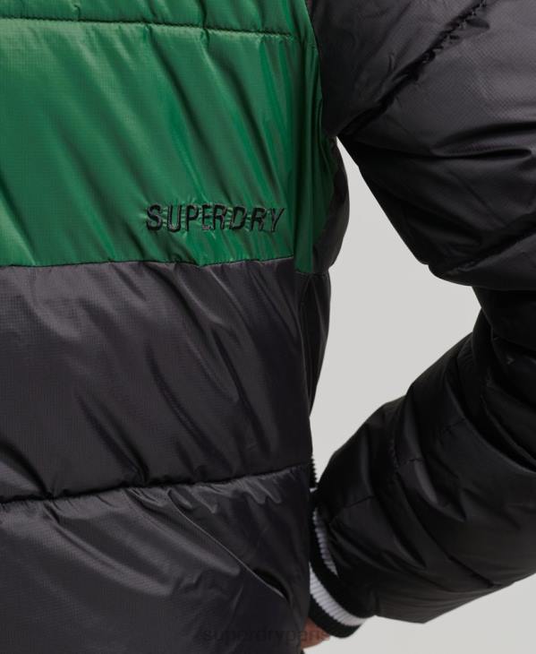 Superdry Hommes doudoune de sport color block D64Z4597 vêtements noir