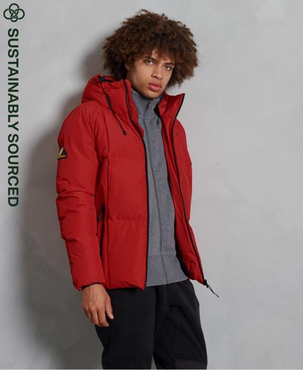 Superdry Hommes doudoune evolution D64Z4788 vêtements rouge