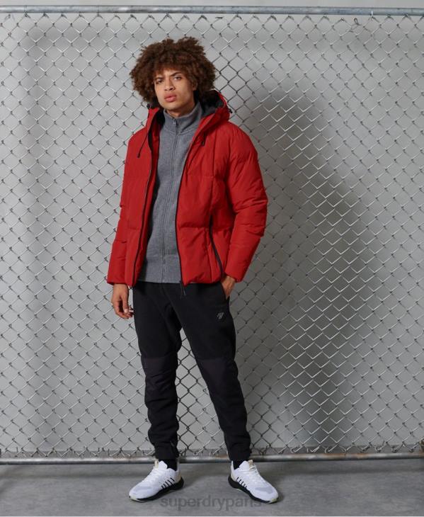 Superdry Hommes doudoune evolution D64Z4788 vêtements rouge