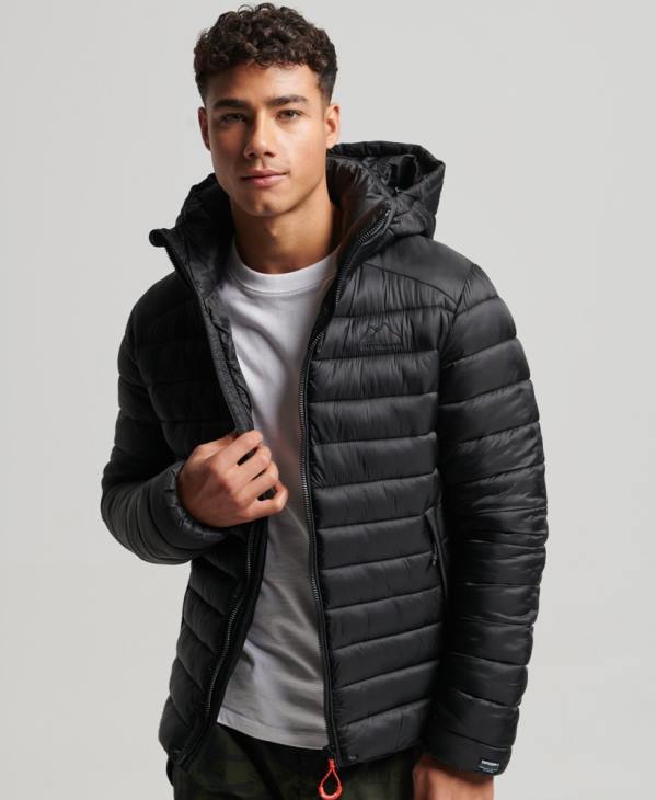 Superdry Hommes doudoune légère D64Z1138 vêtements noir