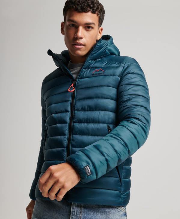 Superdry Hommes doudoune légère D64Z911 vêtements bleu