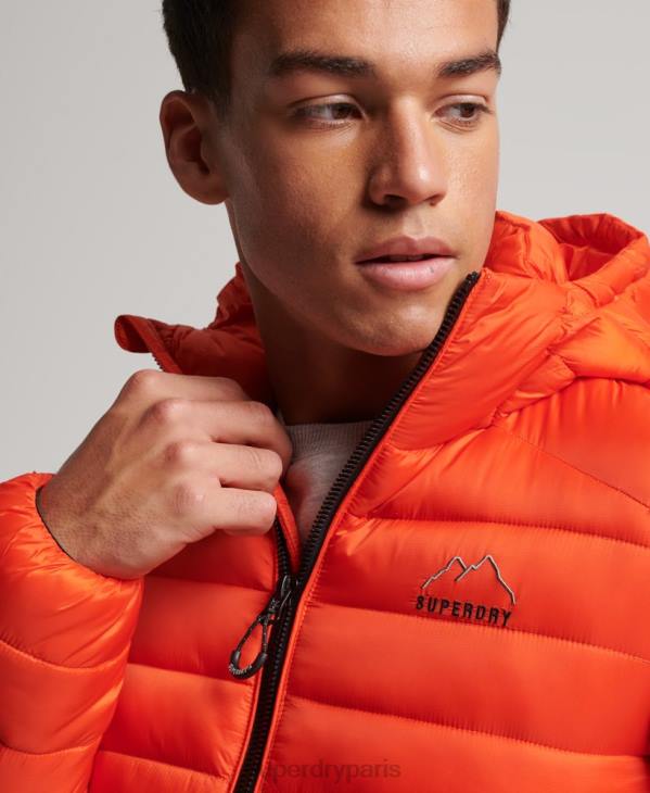 Superdry Hommes doudoune légère D64Z923 vêtements orange