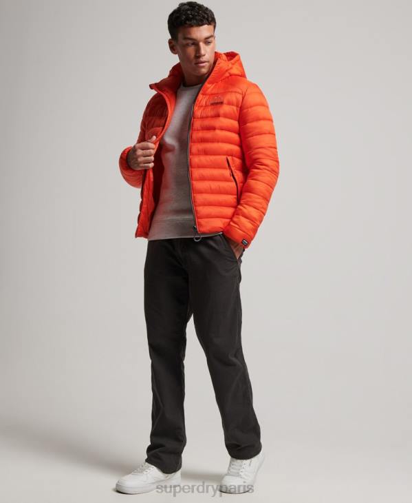 Superdry Hommes doudoune légère D64Z923 vêtements orange