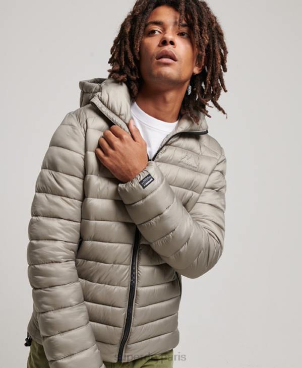 Superdry Hommes doudoune légère D64Z949 vêtements gris foncé
