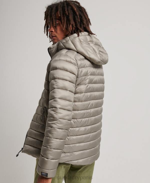 Superdry Hommes doudoune légère D64Z949 vêtements gris foncé