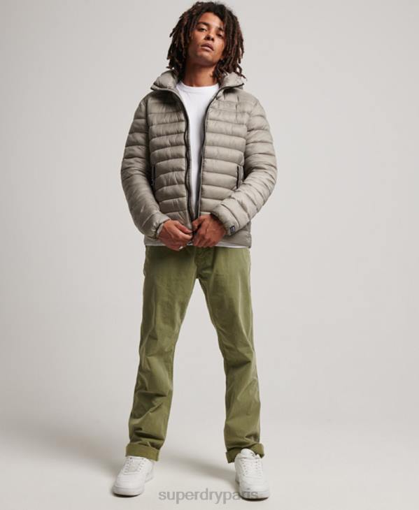 Superdry Hommes doudoune légère D64Z949 vêtements gris foncé