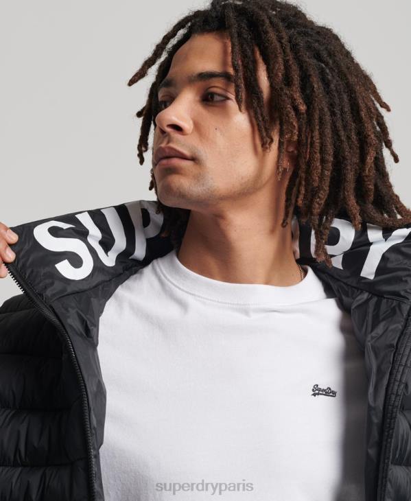 Superdry Hommes doudoune à logo classique D64Z4633 vêtements noir